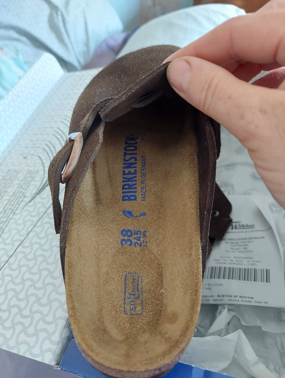 NWT Birkenstock Boston SF Mocha - Picture 3 of 9